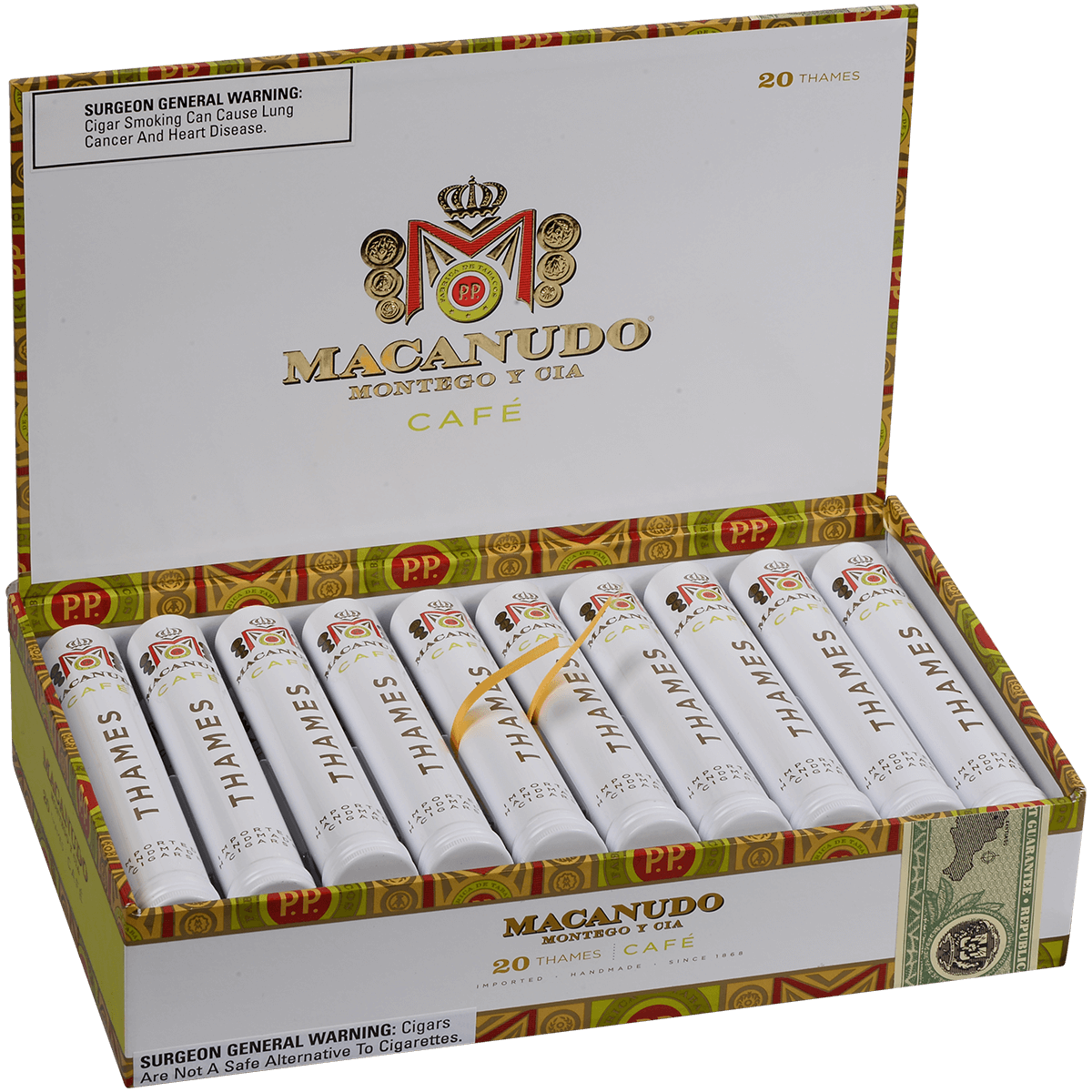 Macanudo Cafe Thames Aluminum Tube 20ct 4