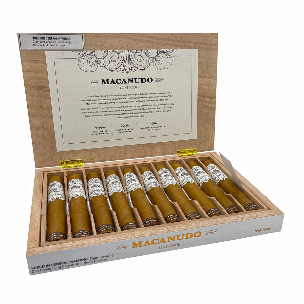 Macanudo Estate Reserve Flint Knoll Toro 10ct