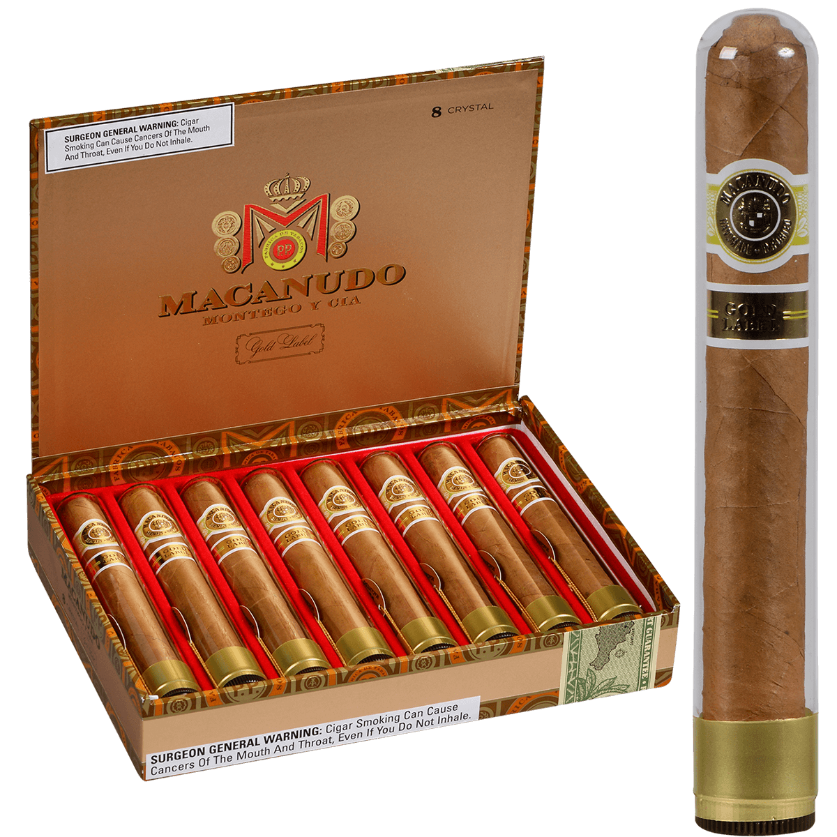 Macanudo Gold Label Crystal 8ct