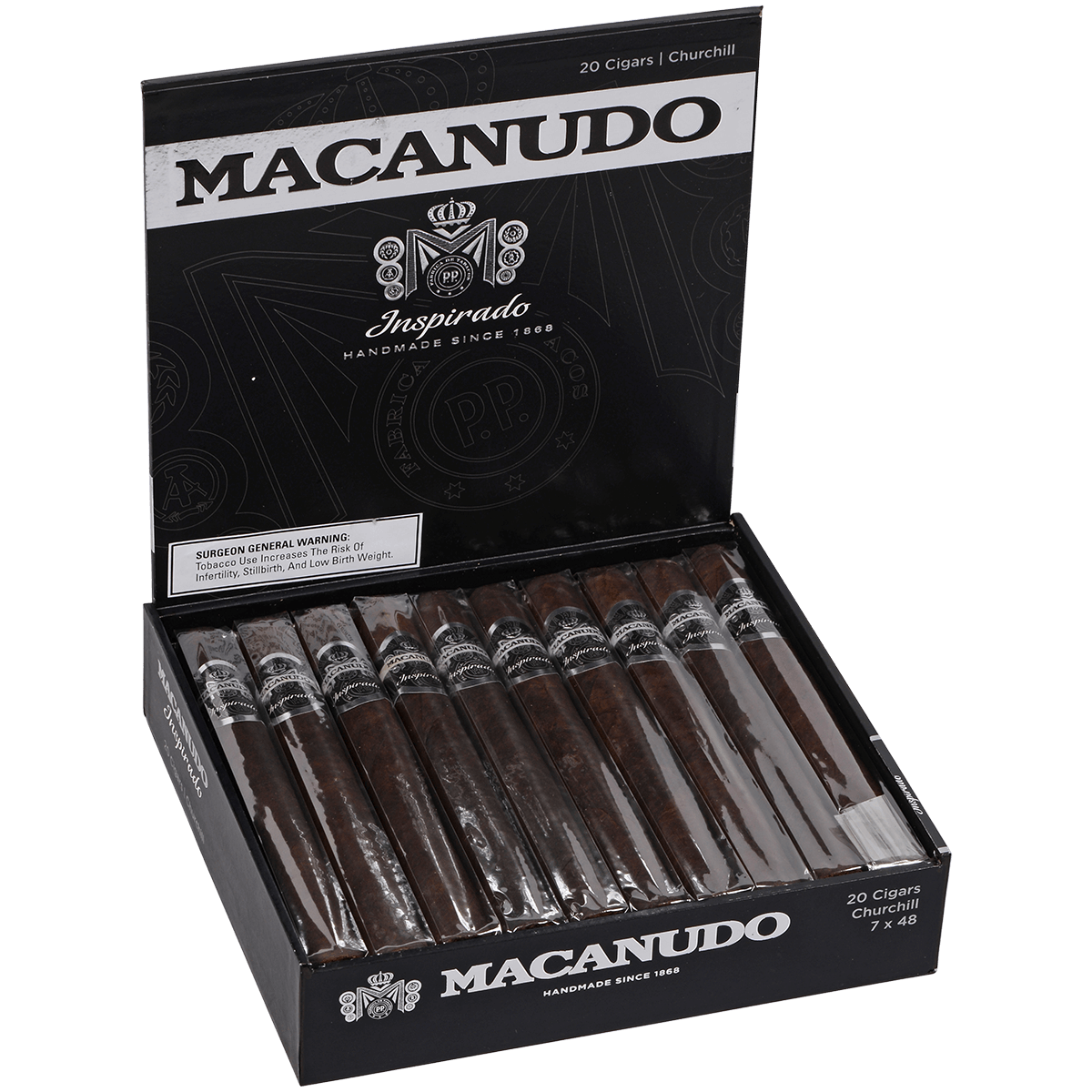 Macanudo Inspirado Black Churchill 20ct 4
