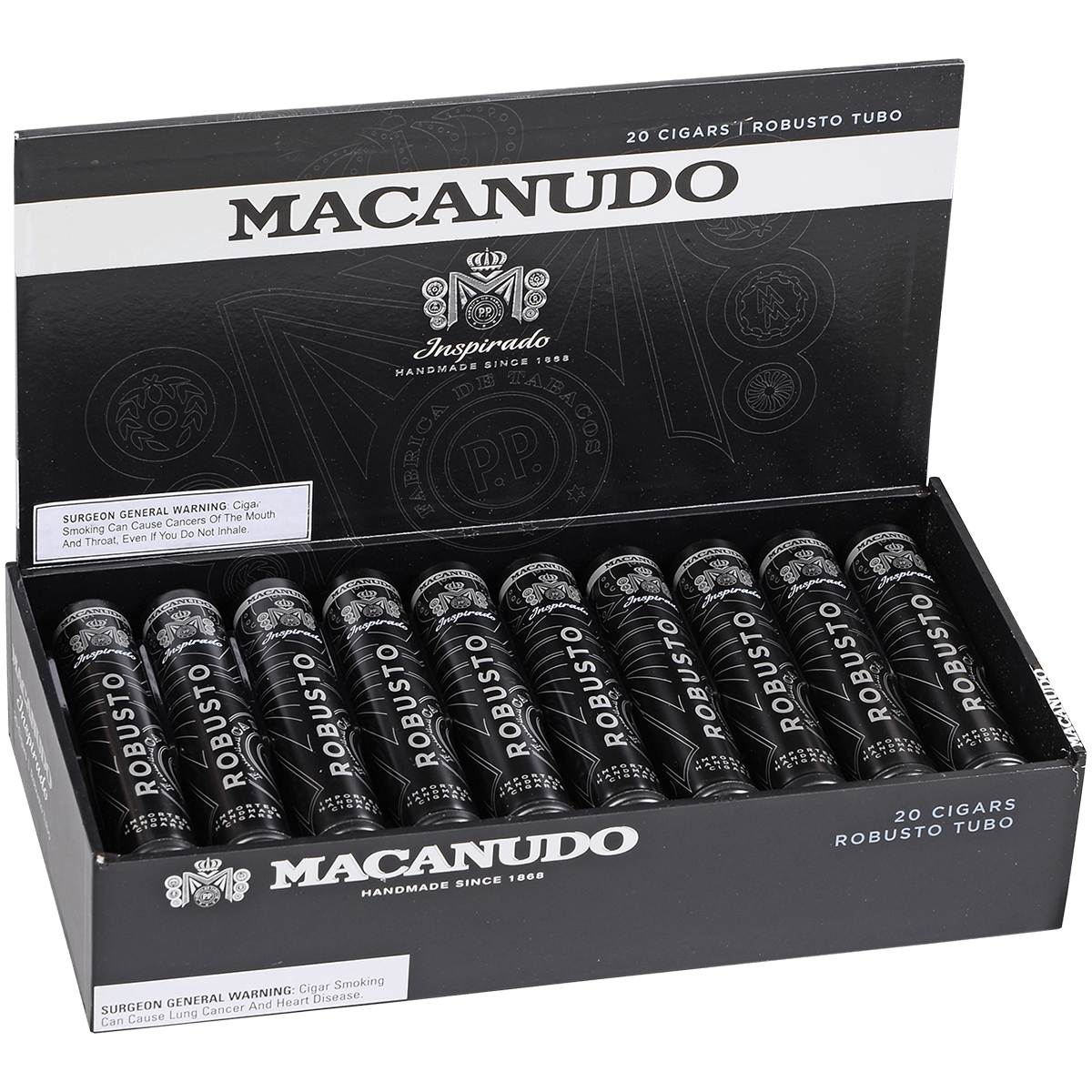 Macanudo Inspirado Black Robusto Tubo 20ct 4