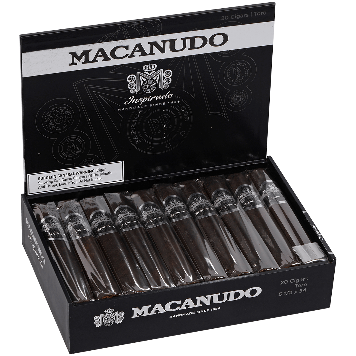 Macanudo Inspirado Black Toro 20ct 4