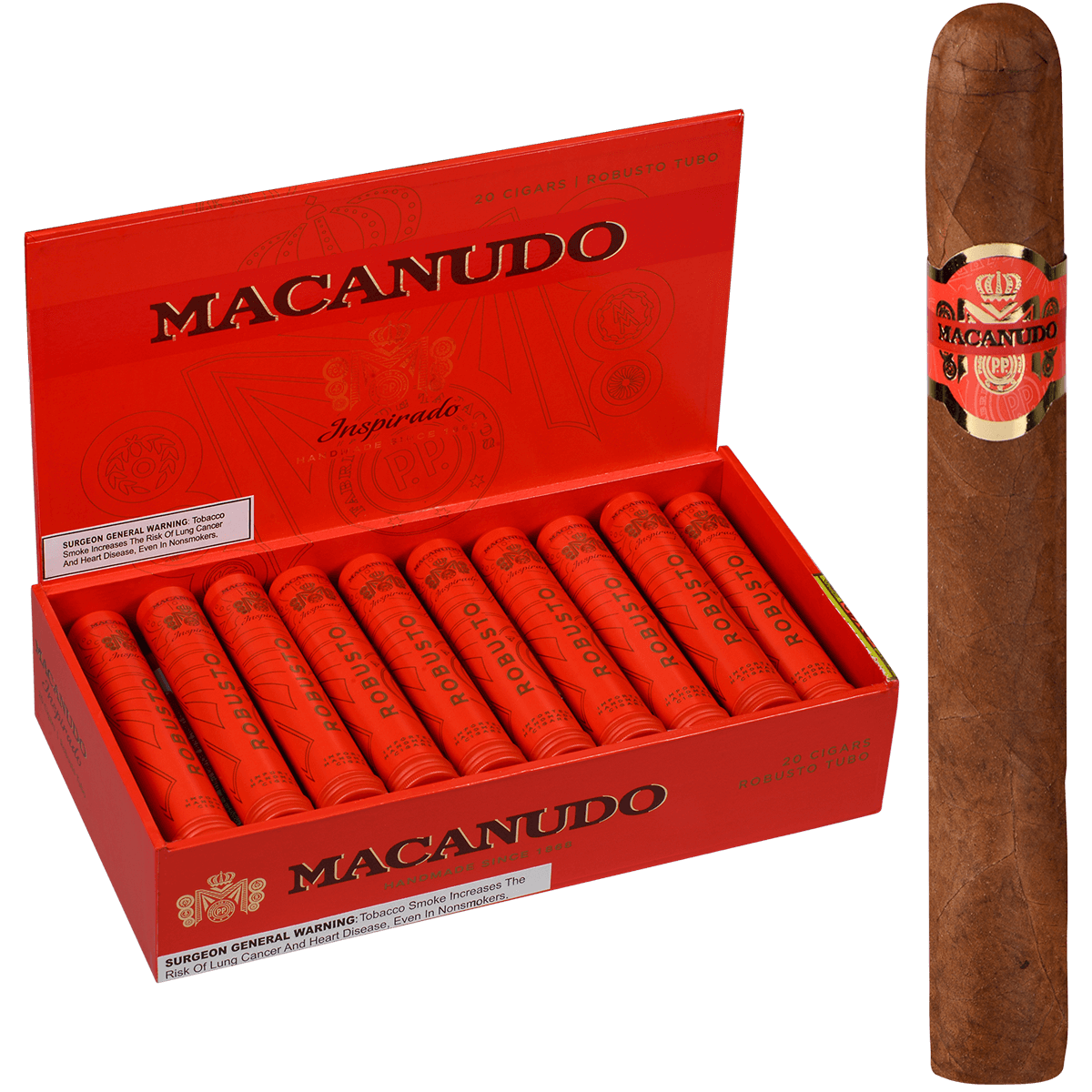 Macanudo Inspirado Orange Robusto Tubo 20ct
