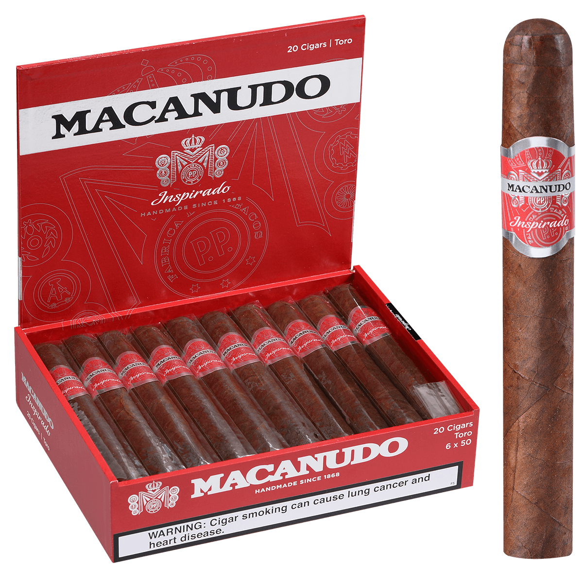 Macanudo Inspirado Red Toro 20ct