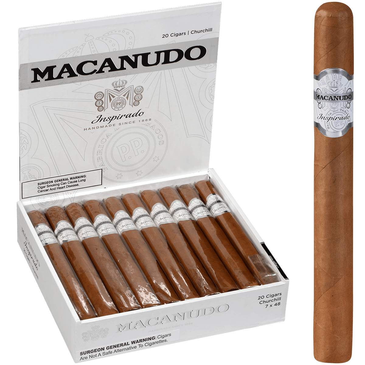 Macanudo Inspirado White Churchill 20ct