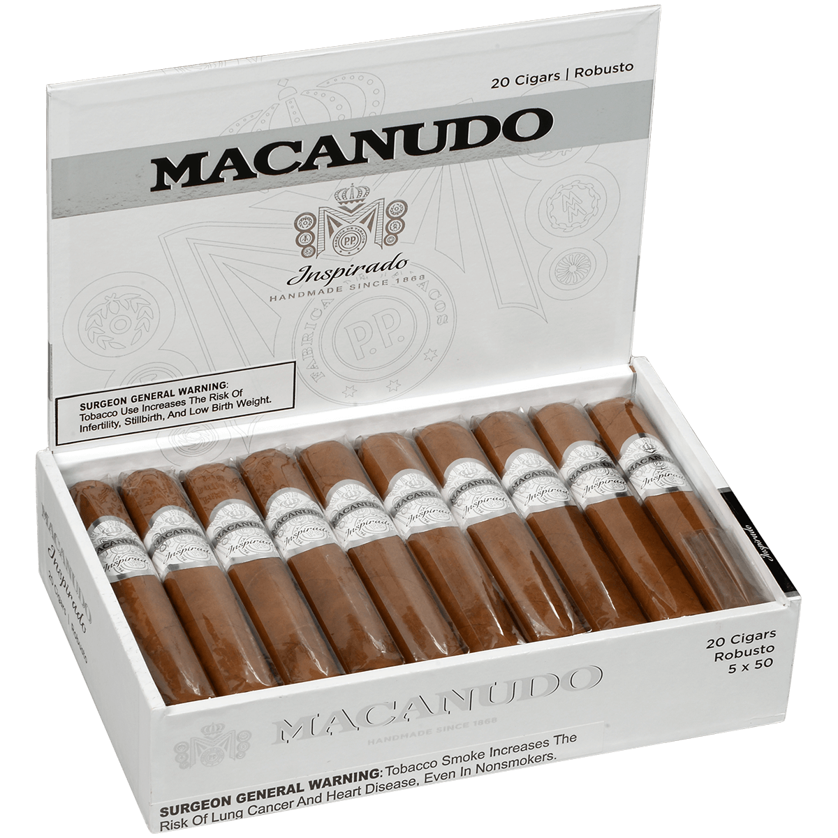 Macanudo Inspirado White Robusto 20ct 4