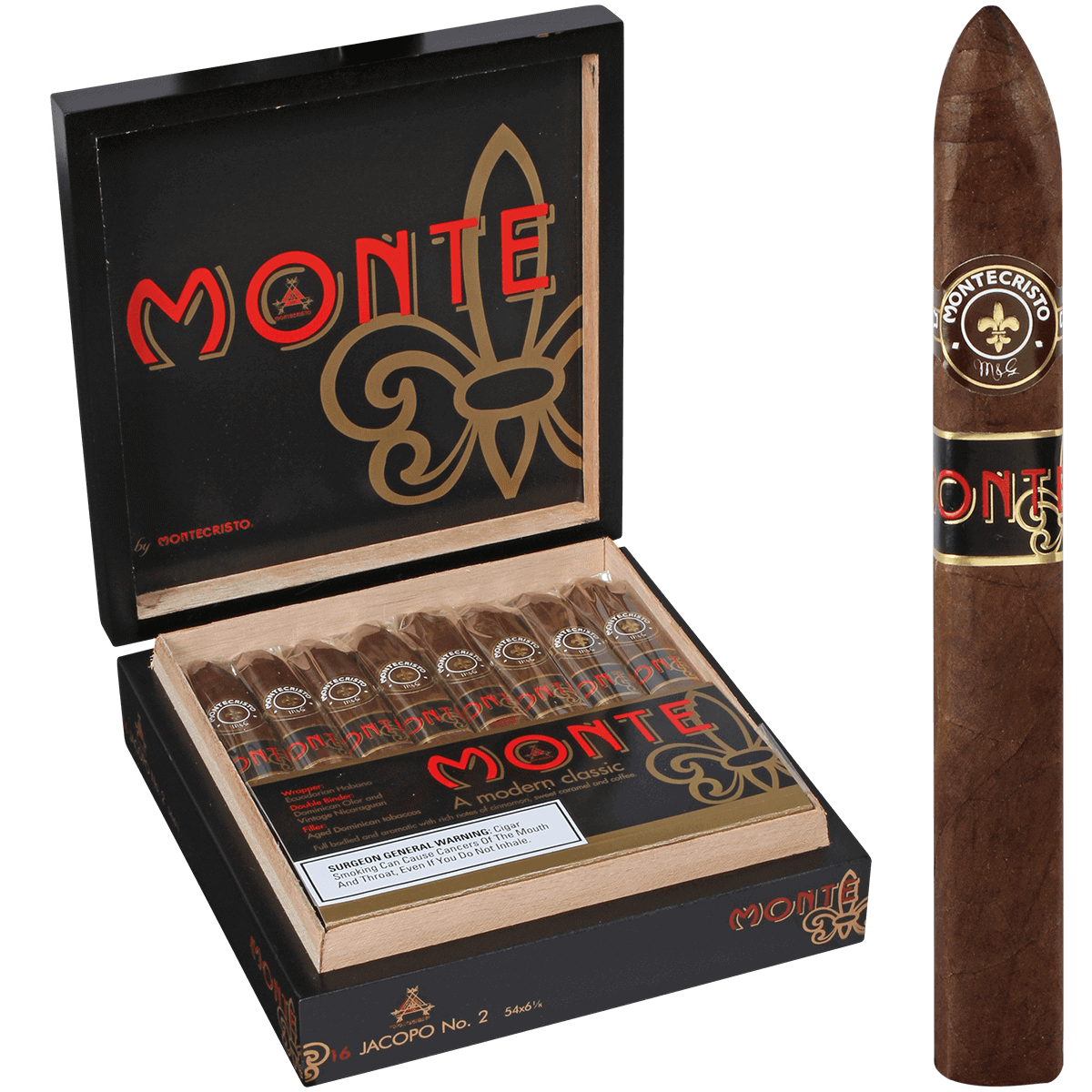 Monte by Montecristo Jacopo No.2 16ct