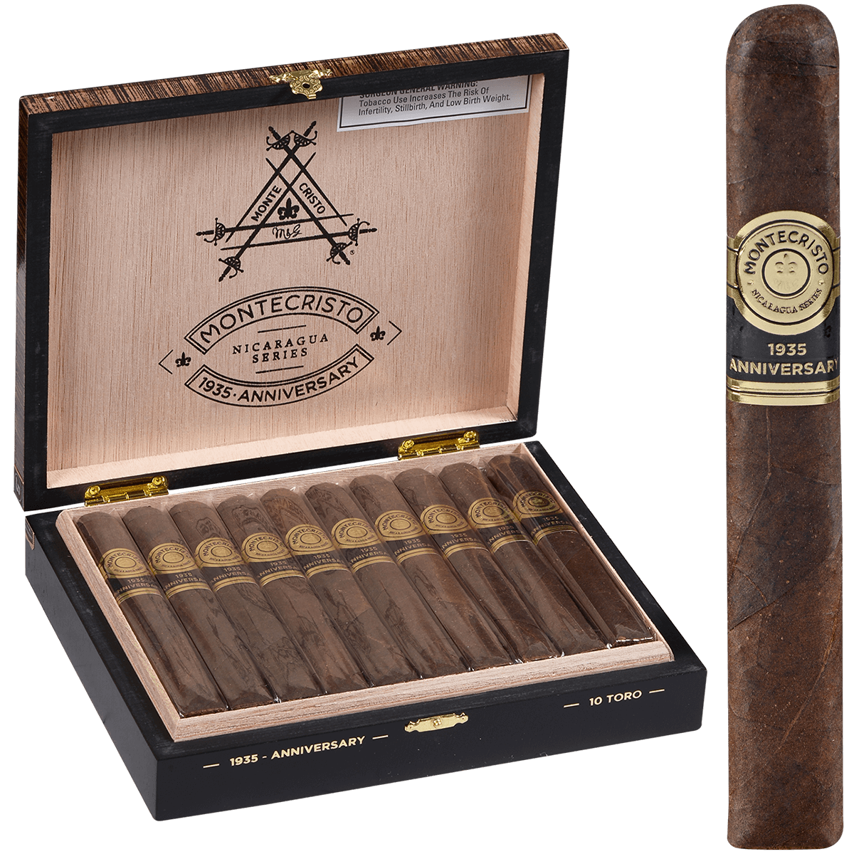 Montecristo 1935 Anniversary Nicaragua Toro 10ct
