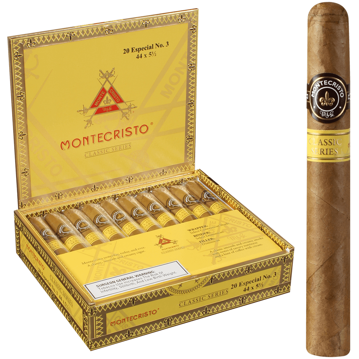 Montecristo Classic Especial No.3 20ct
