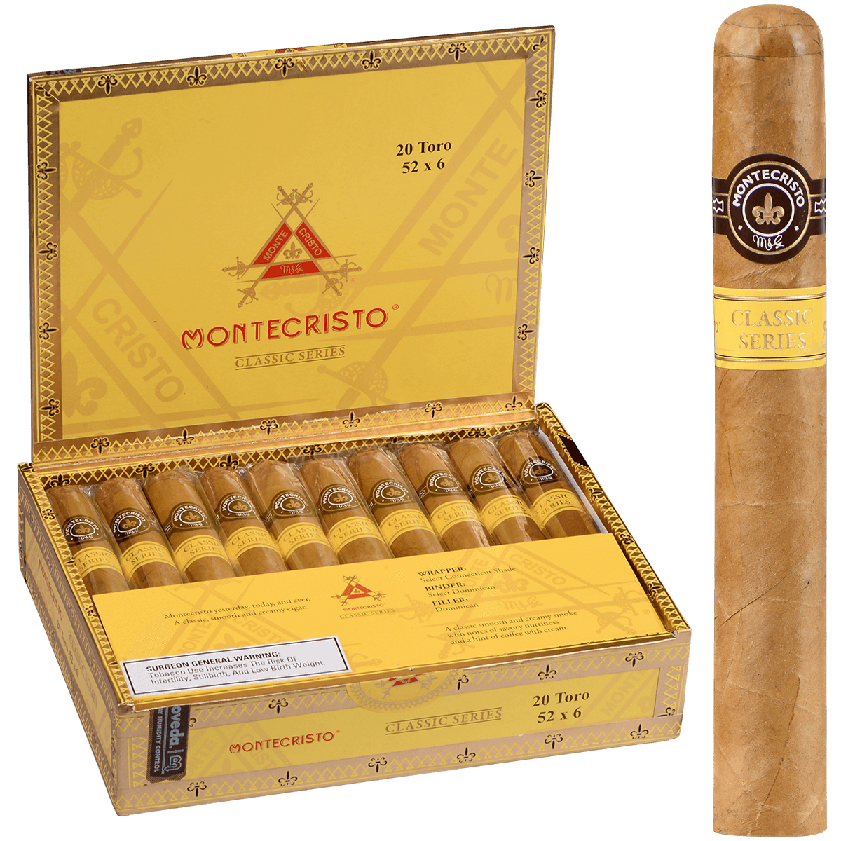 Montecristo Classic Toro 20ct