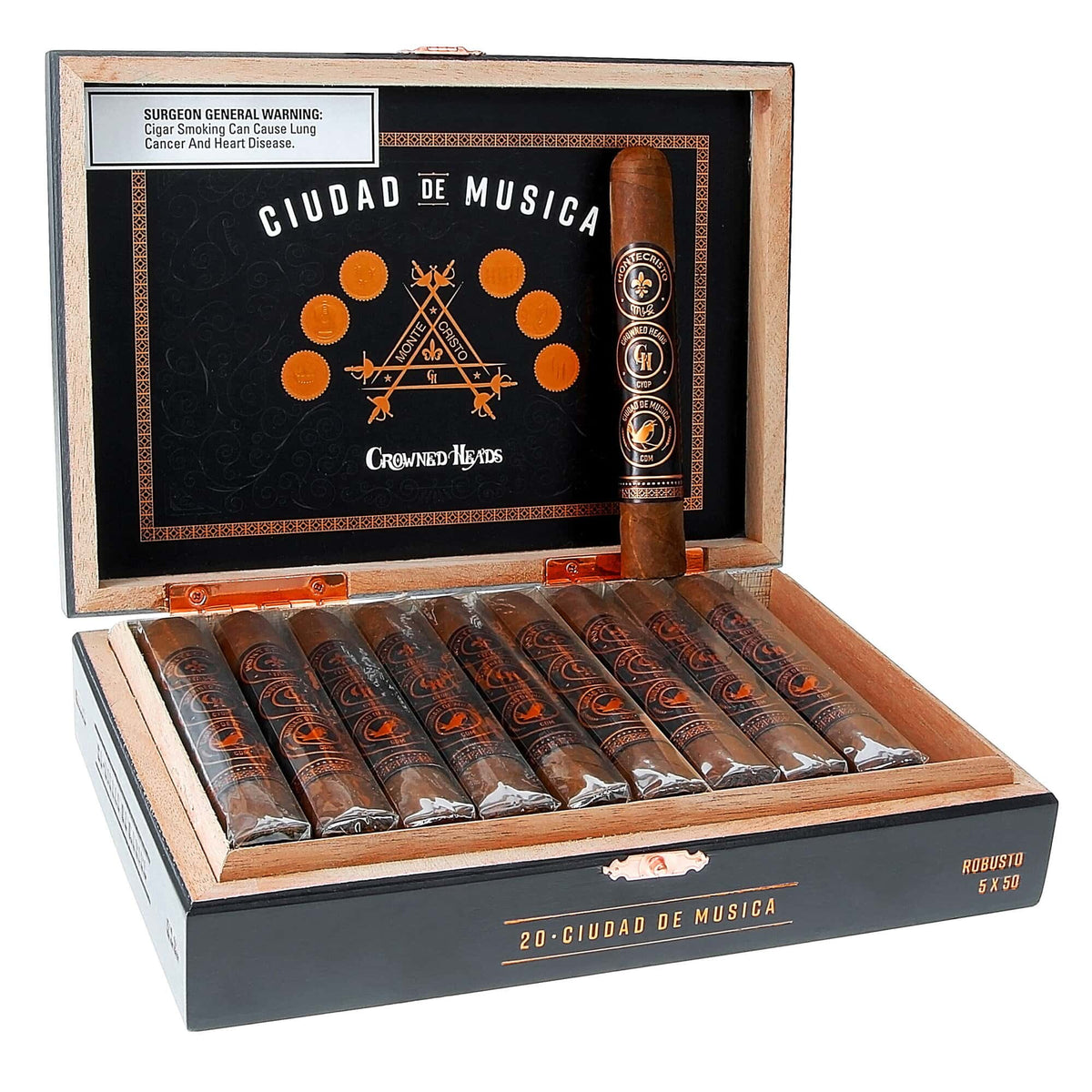 Montecristo Cuidad De Musica Robusto 20ct