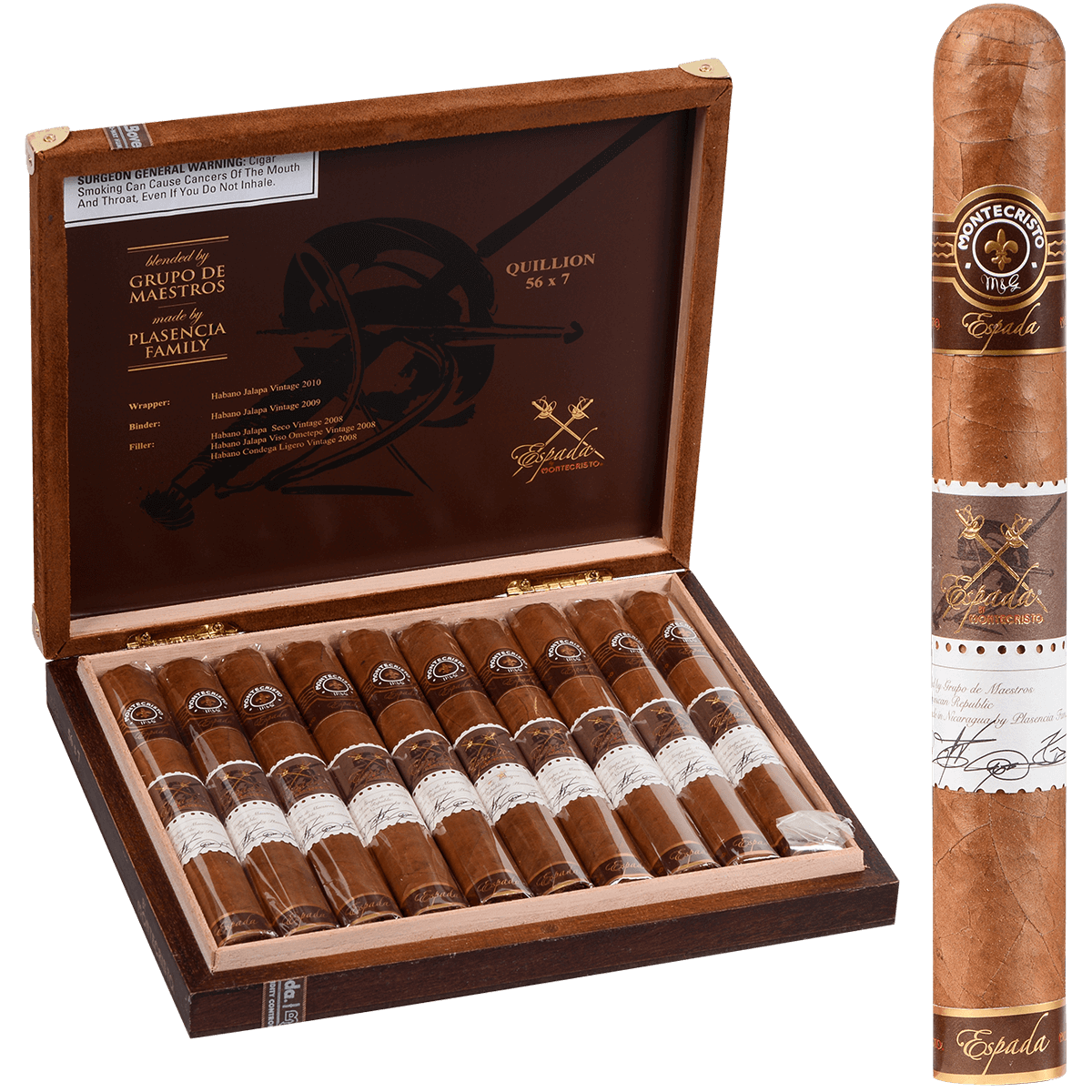 Montecristo Espada Quillion 10ct