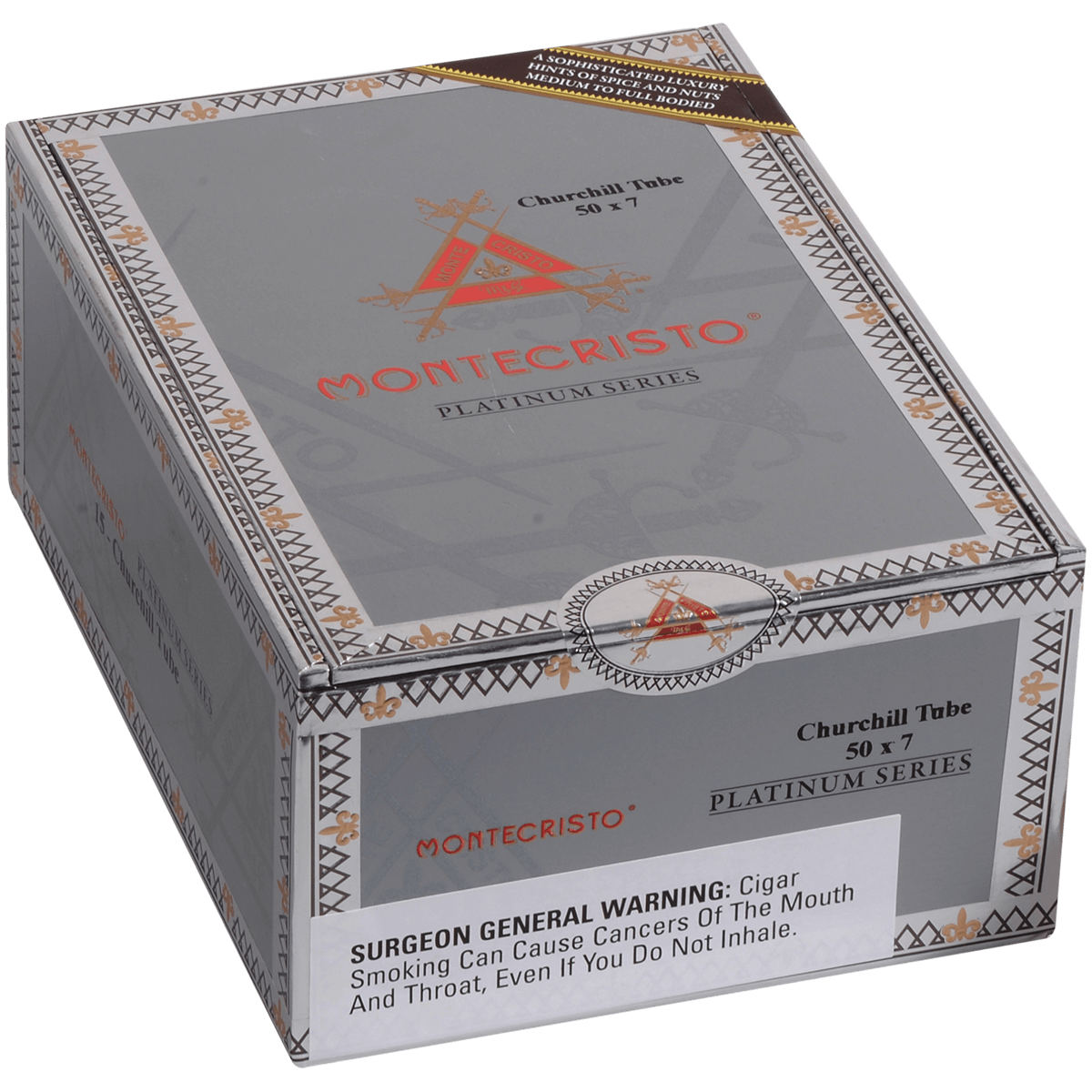 Montecristo Platinum Churchill Tube 15ct 3