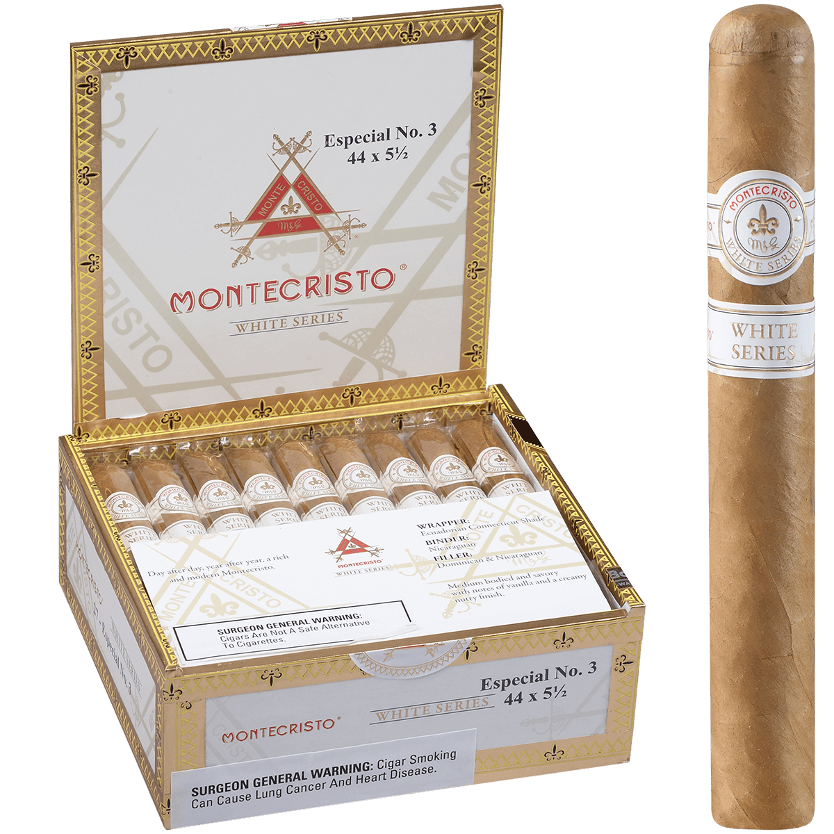 Montecristo White Especial No.3 27ct