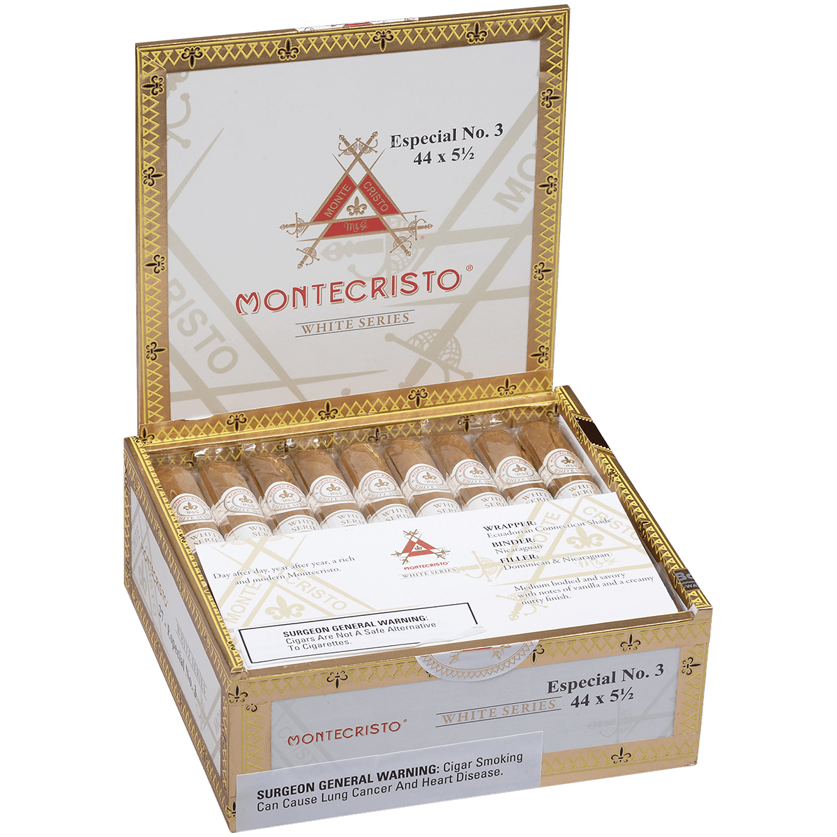 Montecristo White Especial No.3 27ct 4