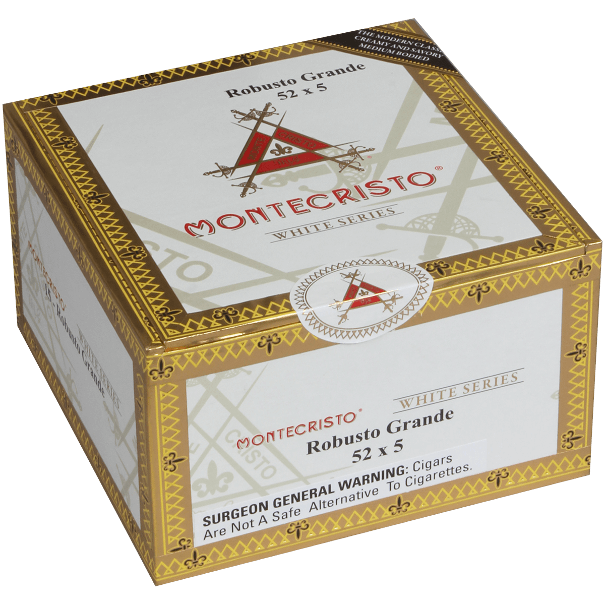 Montecristo White Robusto Grande tubo 15ct 3