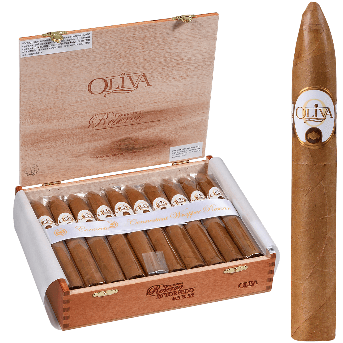 Oliva Connecticut Reserve Torpedo 20ct