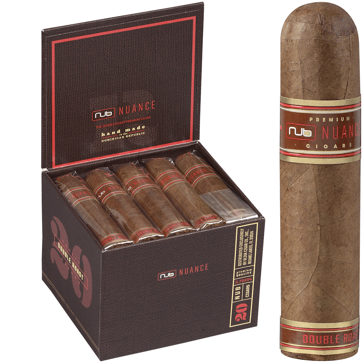 Oliva Nub Double Roast Macchiato 3.75x54 20ct