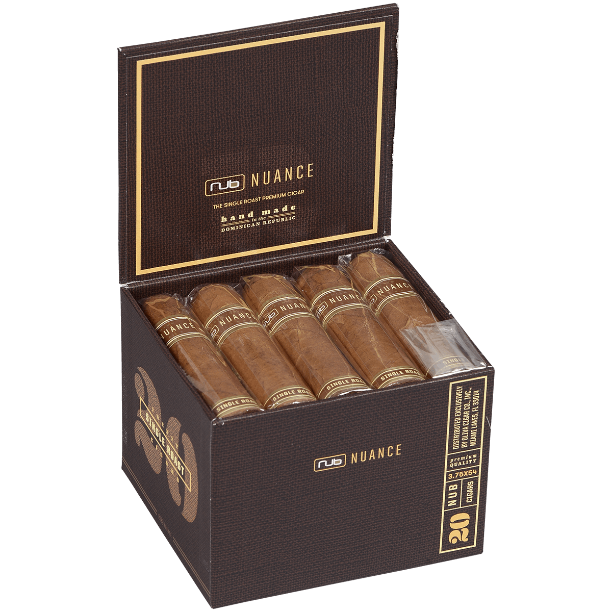 Oliva Nub Single Roast Cappucino 3.75x54 20ct 4