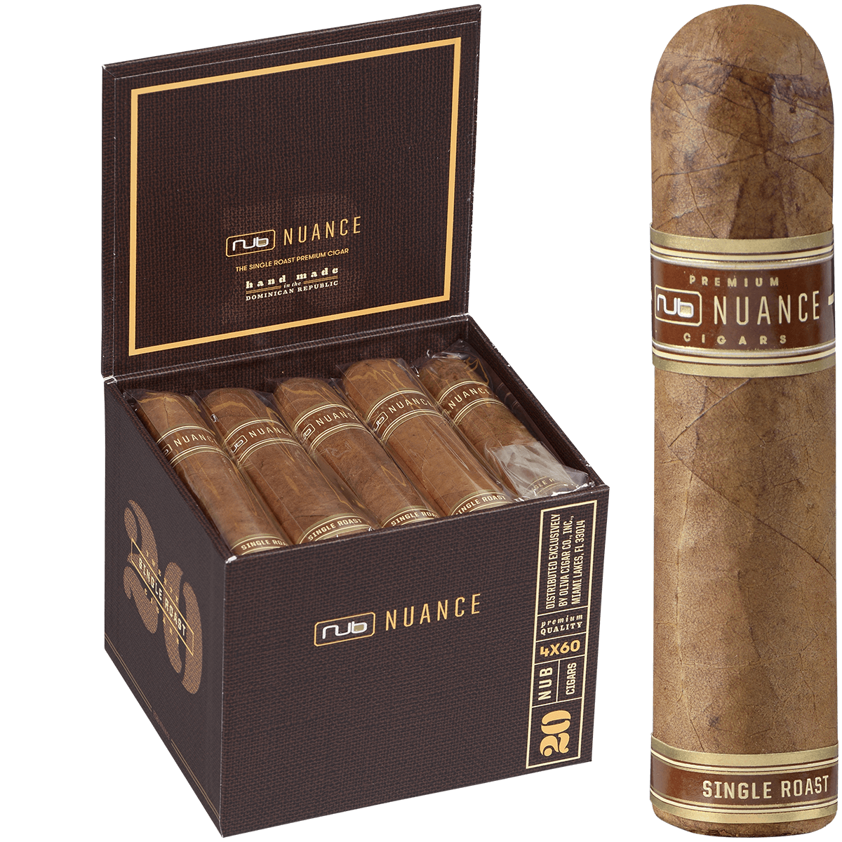 Oliva Nub Single Roast Cappucino 4x60 20ct