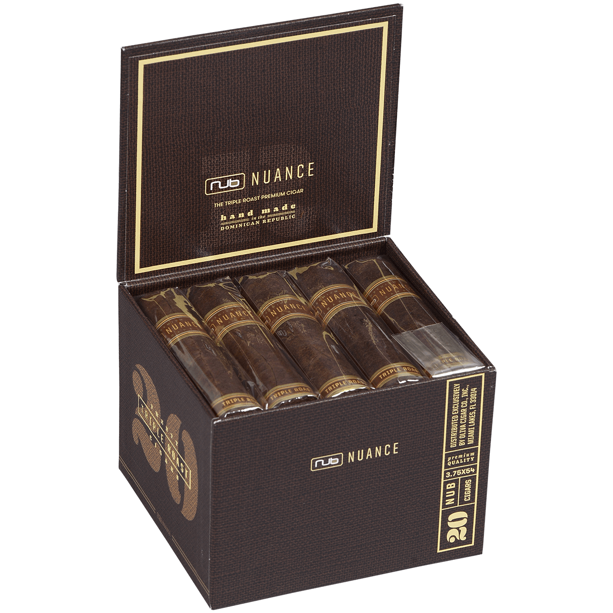 Oliva Nub Triple Roast Espresso 3.75x54 20ct 4