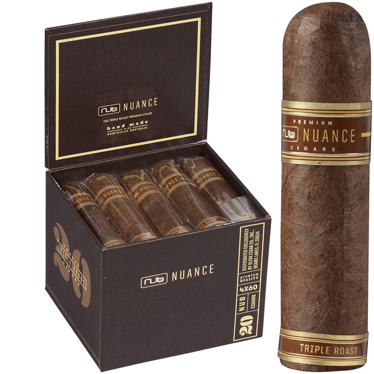 Oliva Nub Triple Roast Espresso 4x60 20ct