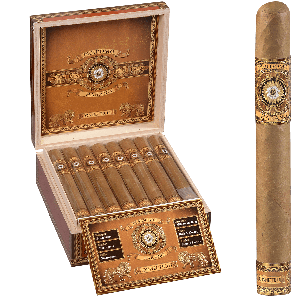 Perdomo Habano BBA Churchill Connecticut 24ct