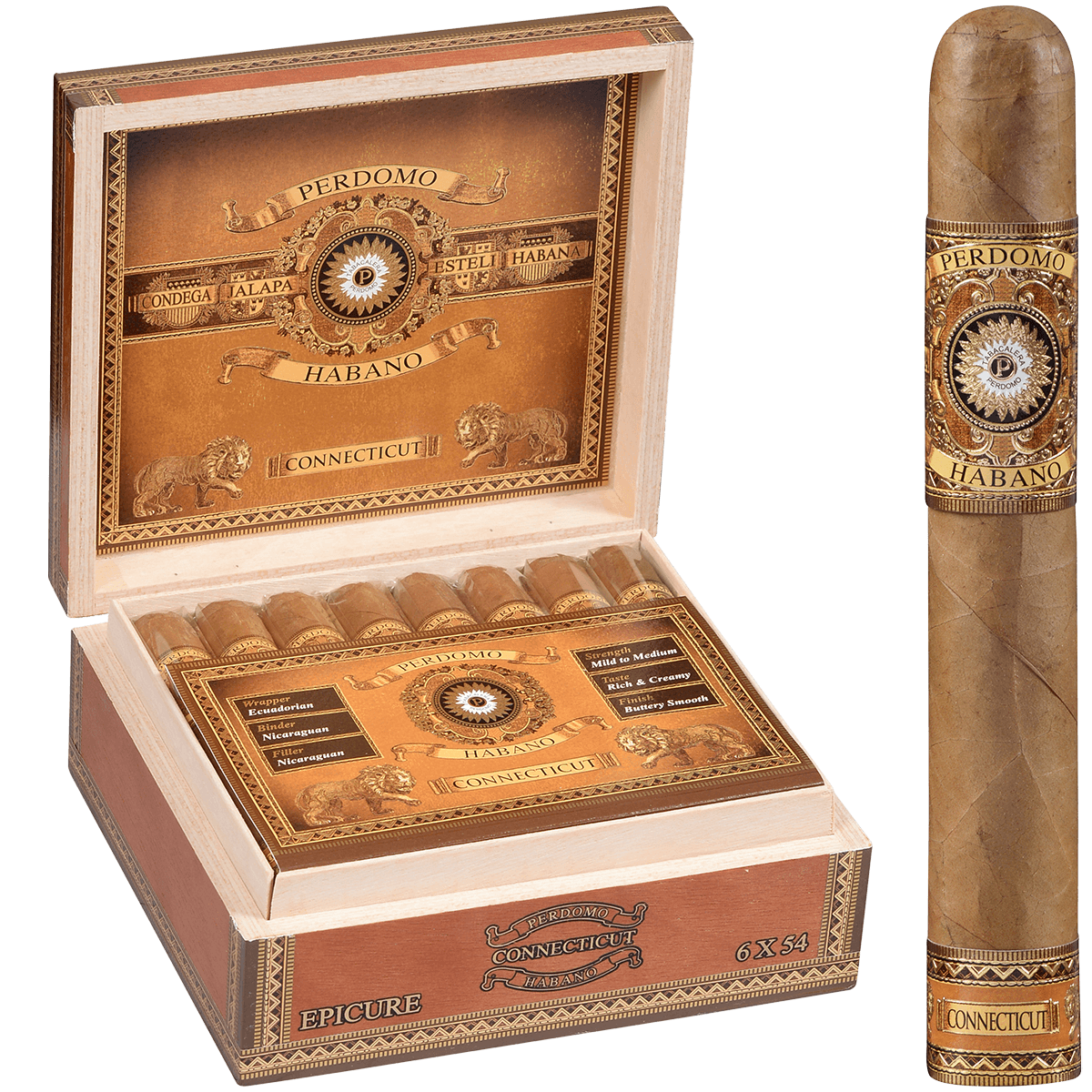 Perdomo Habano BBA Epicure Connecticut 24ct