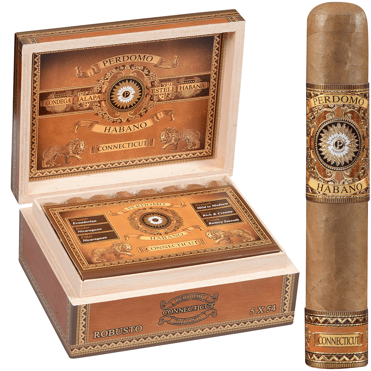Perdomo Habano BBA Robusto Connecticut 24ct