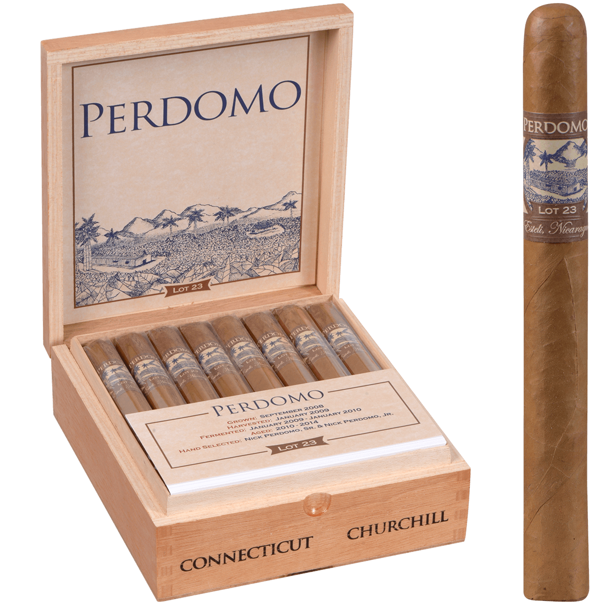 Perdomo Lot 23 Connecticut Churchill 24ct