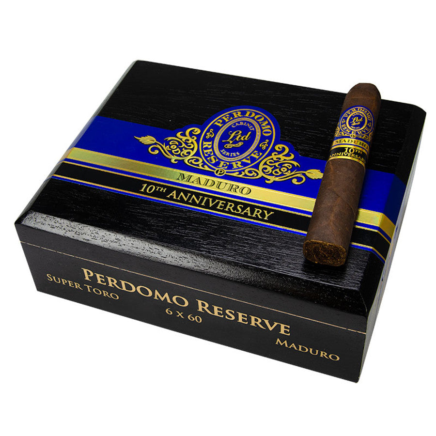 Perdomo Reserve 10th Anniversary Champagne Maduro Super Toro 25ct 2