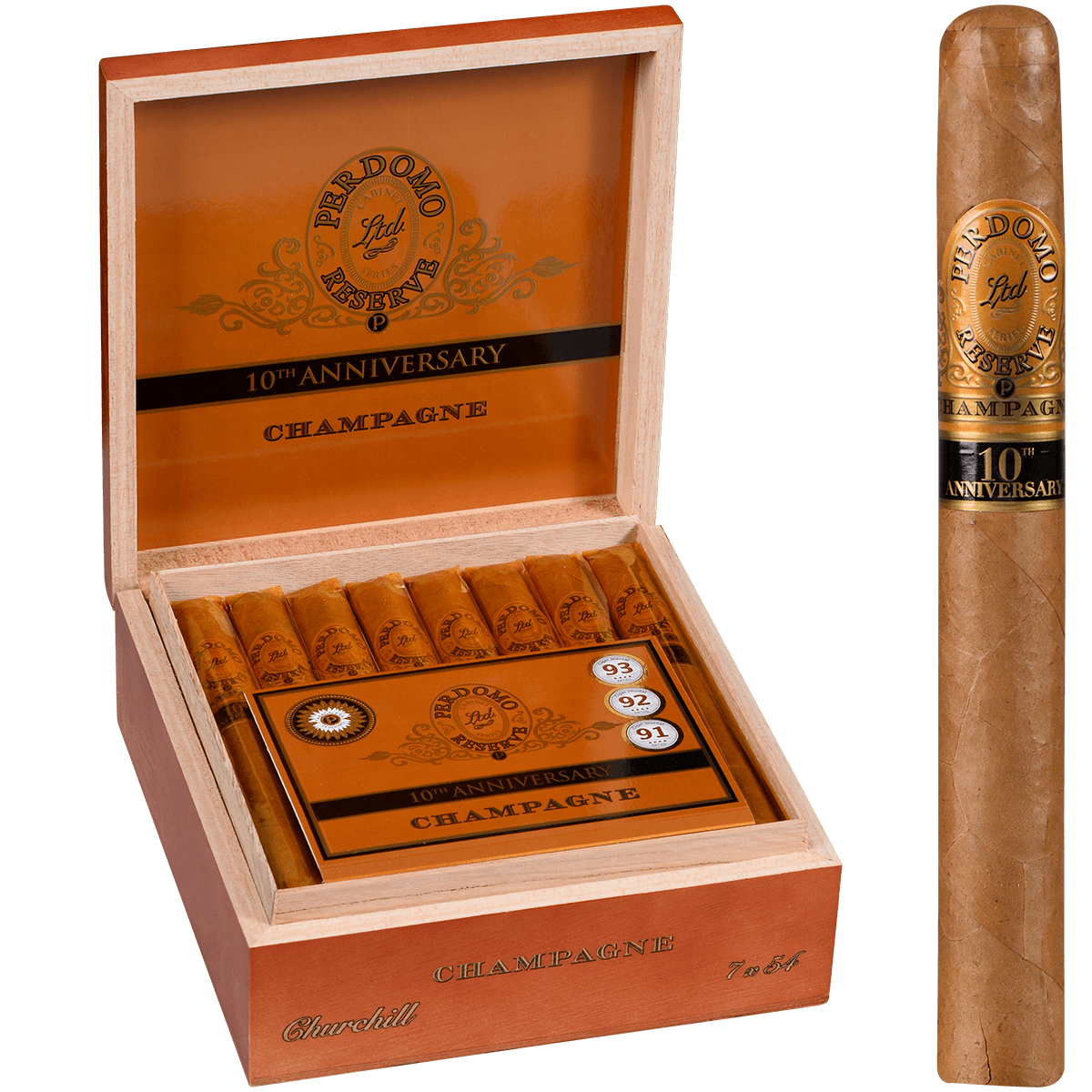 Perdomo Reserve Champagne Series Churchill 25ct