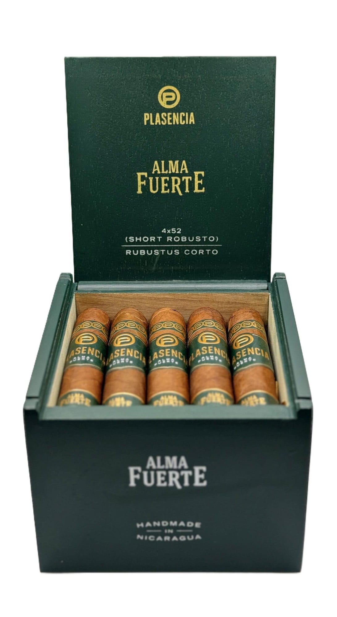 Plasencia Alma Fuerte Green Short Robusto 20ct