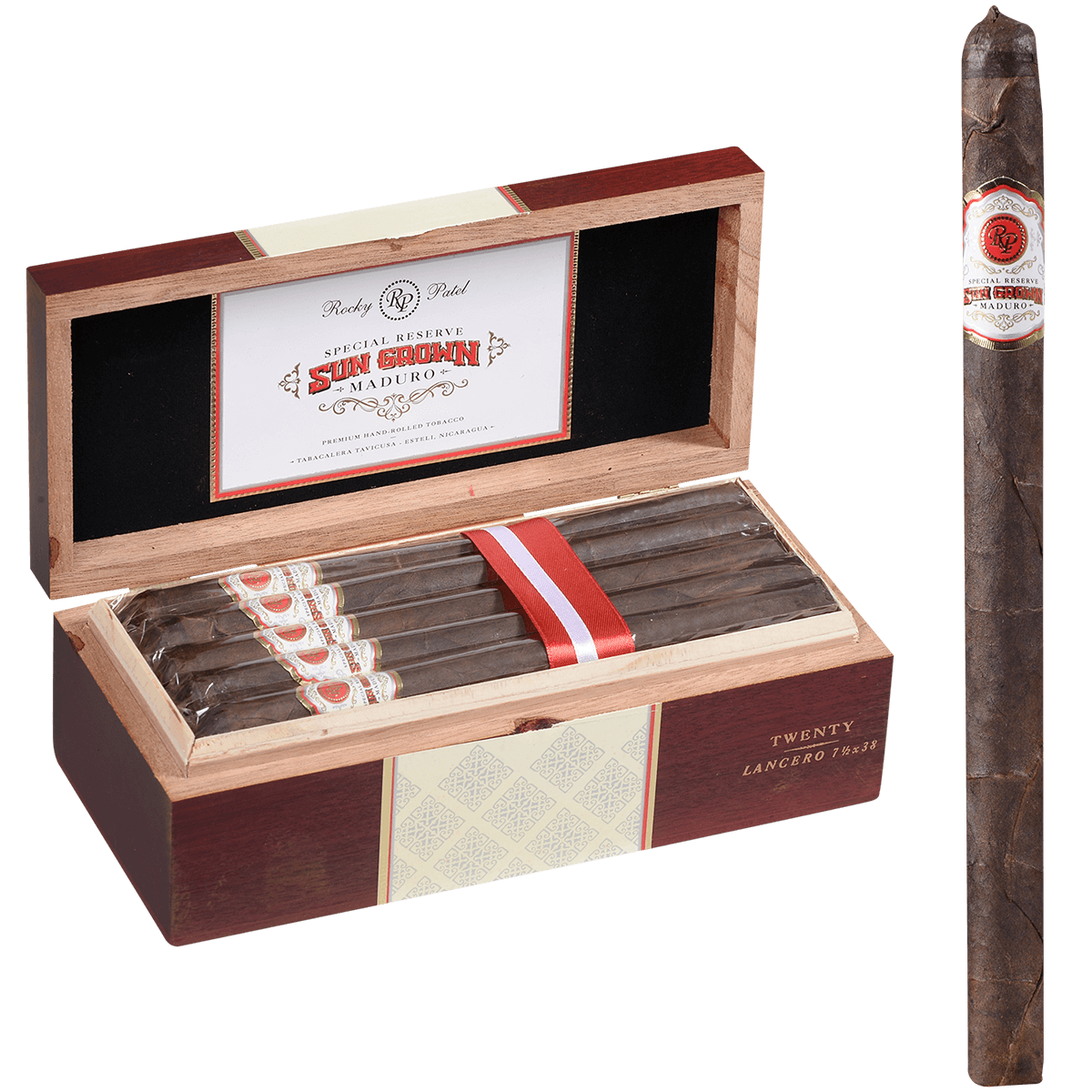 Rocky Patel Sungrown Maduro Lancero 20ct