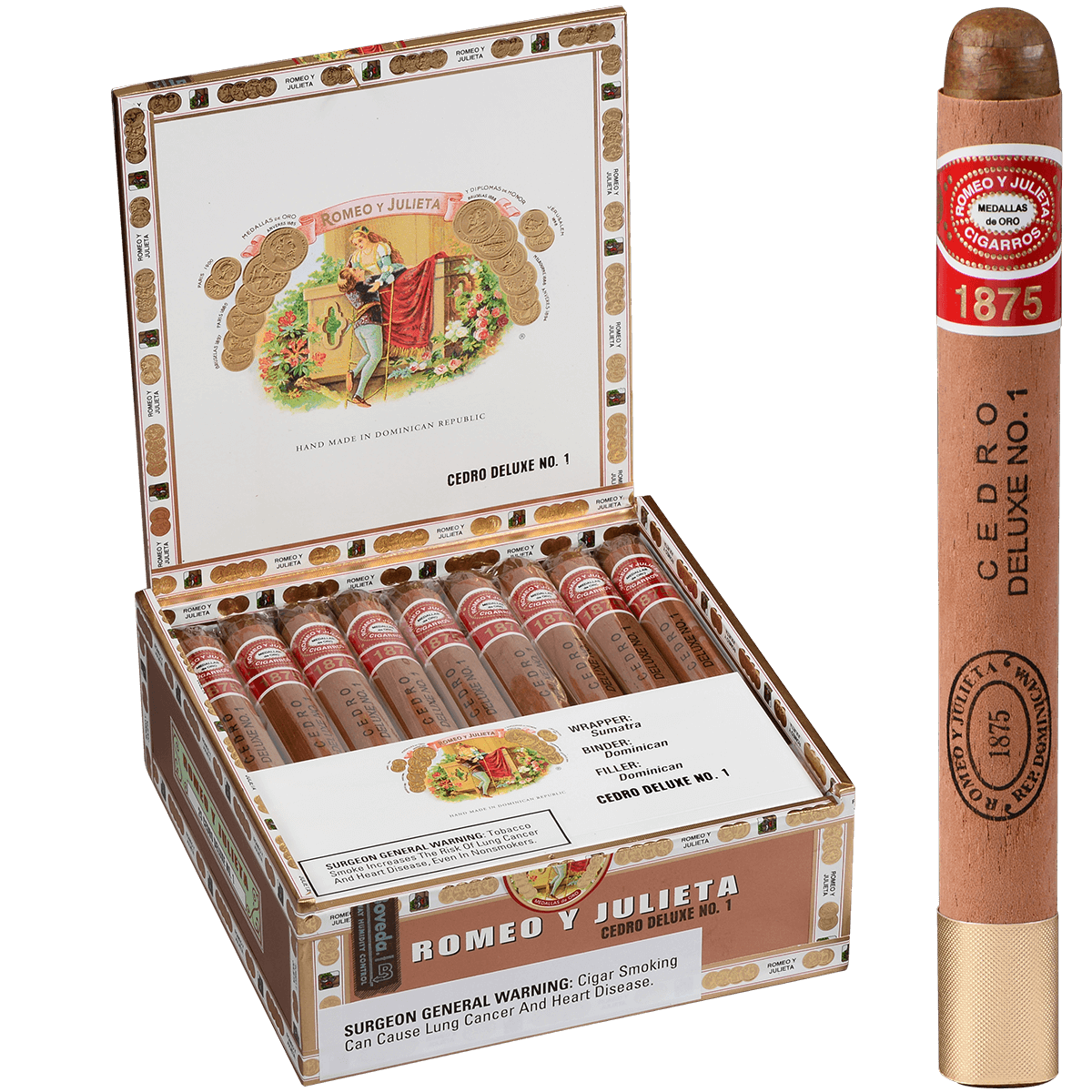 Romeo Y Julieta 1875 Cedro Deluxe No.1 25ct