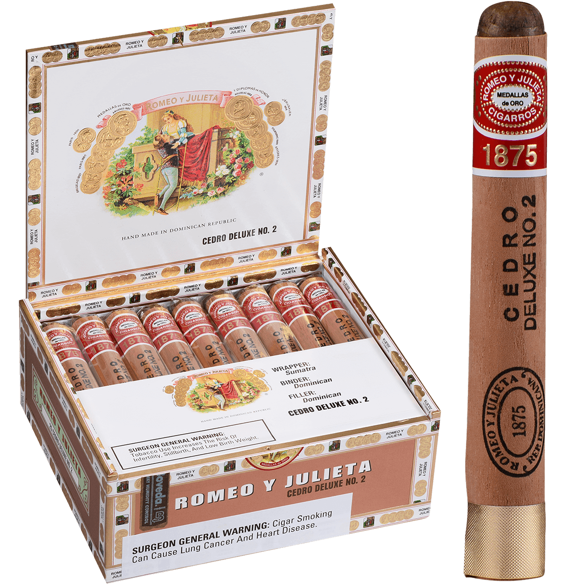 Romeo Y Julieta 1875 Cedro Deluxe No.2 25ct