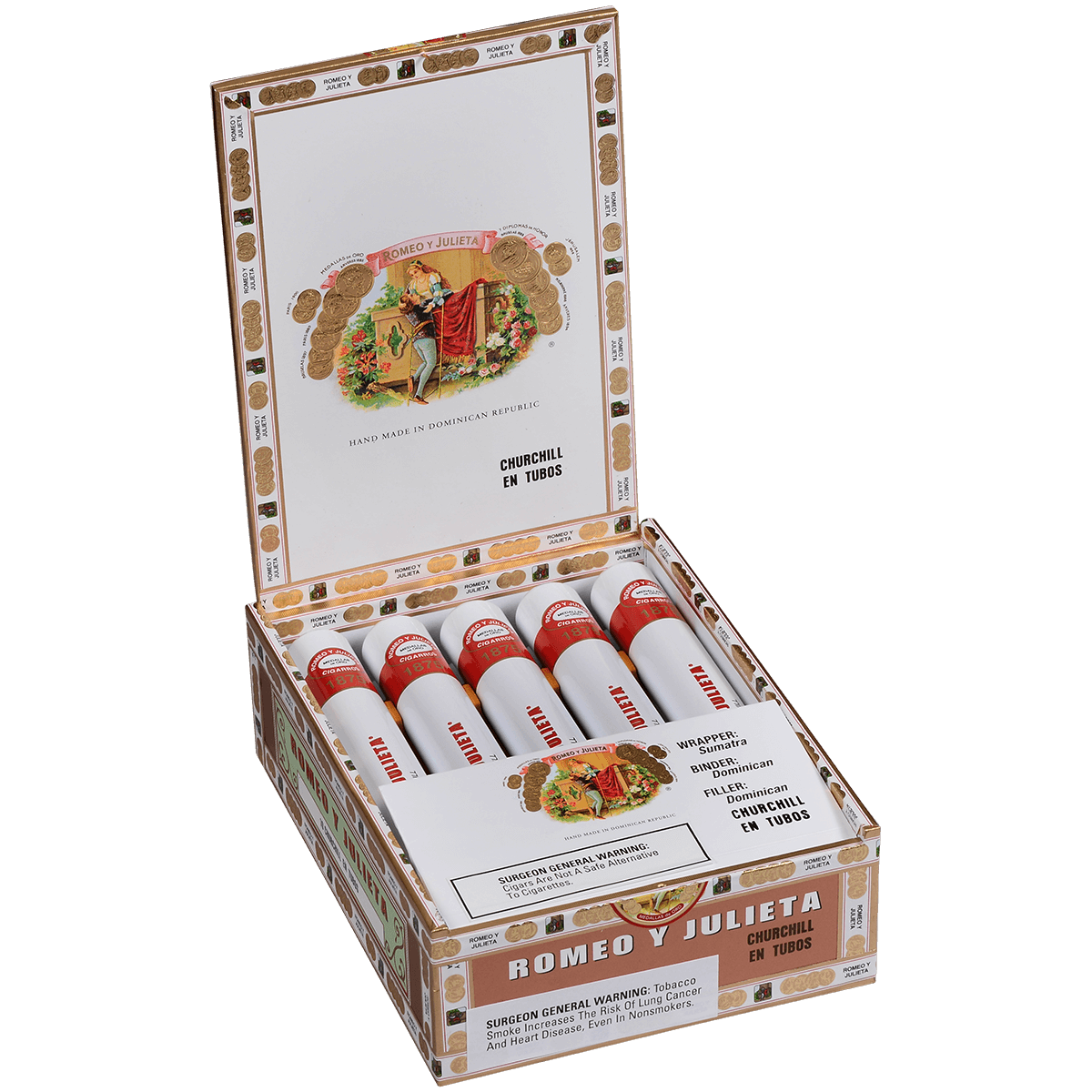 Romeo Y Julieta 1875 Churchill En Tubo 10ct 4
