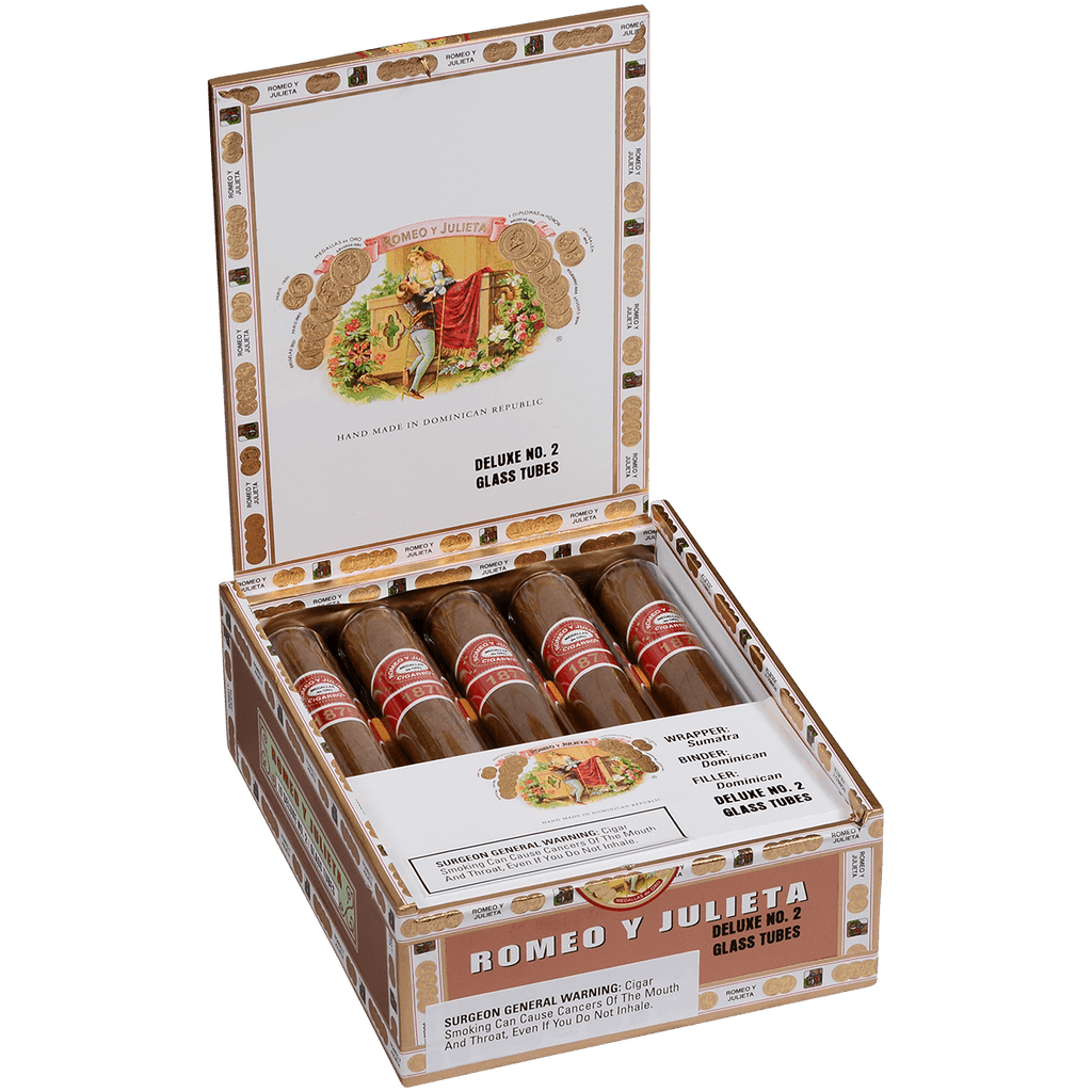 Romeo Y Julieta 1875 Deluxe No. 2 Glass Tubes 10ct 4