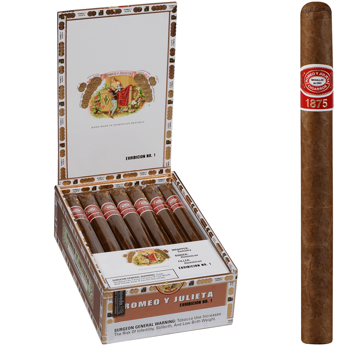 Romeo Y Julieta 1875 Exhibicion #1 20ct