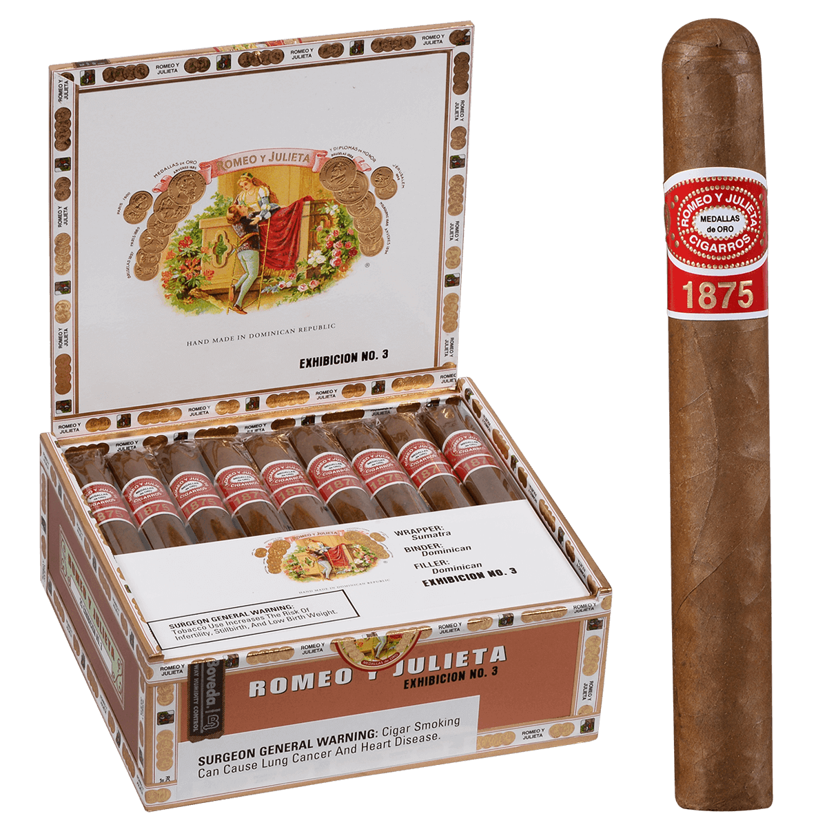 Romeo Y Julieta 1875 Exhibicion #3 25ct