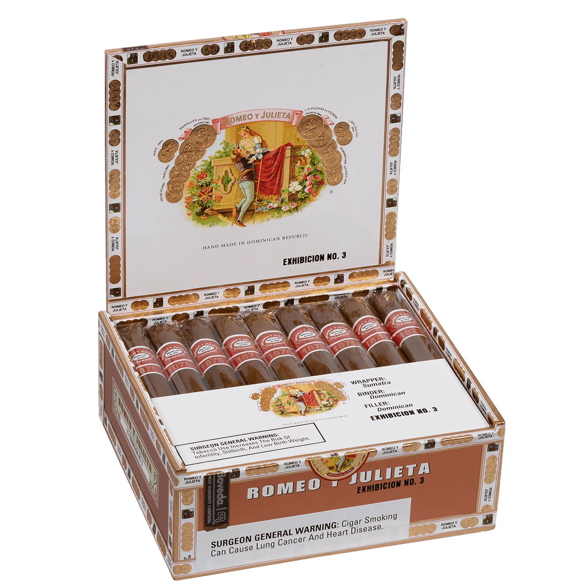 Romeo Y Julieta 1875 Exhibicion #3 25ct 4
