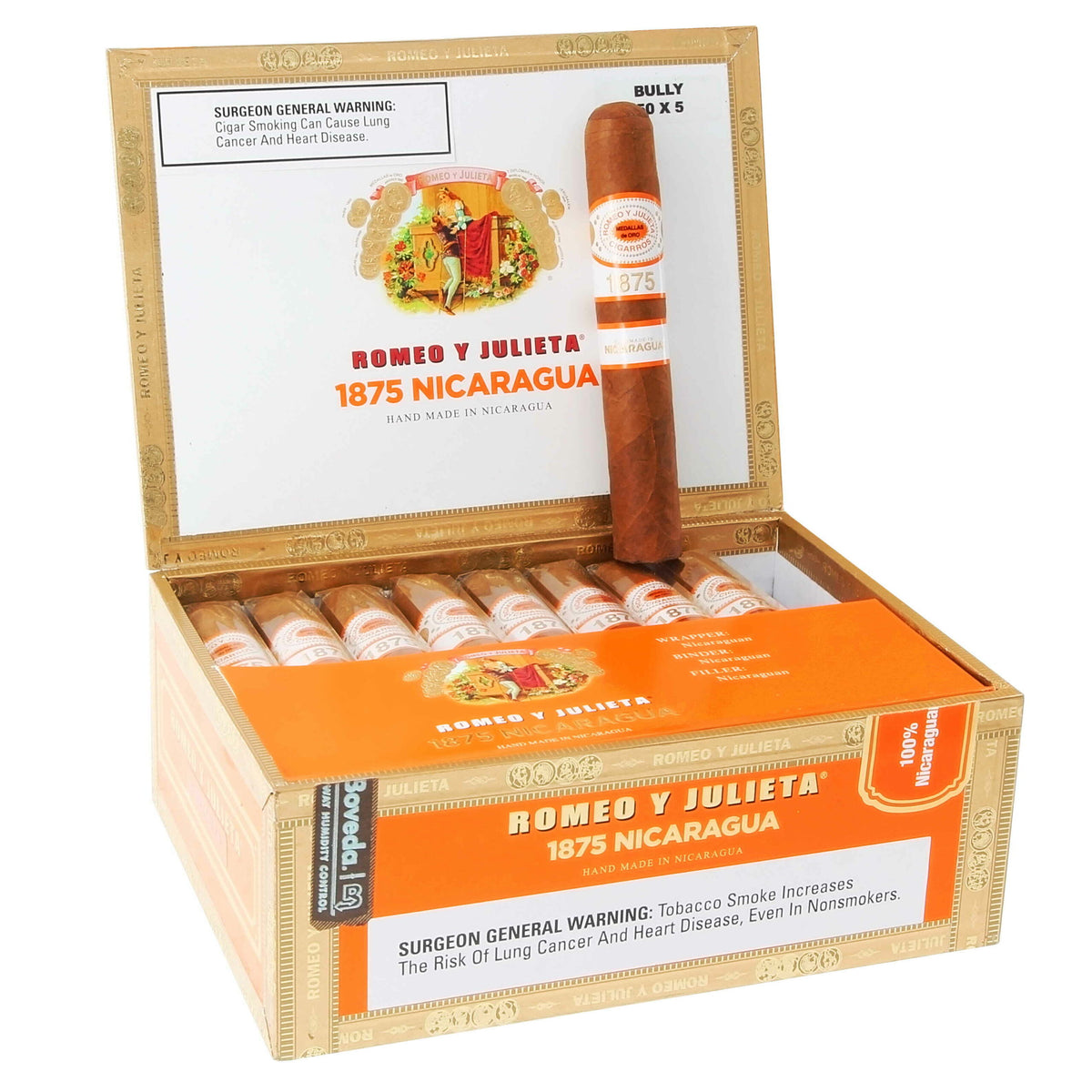Romeo Y Julieta 1875 Nicaragua Bully 25ct