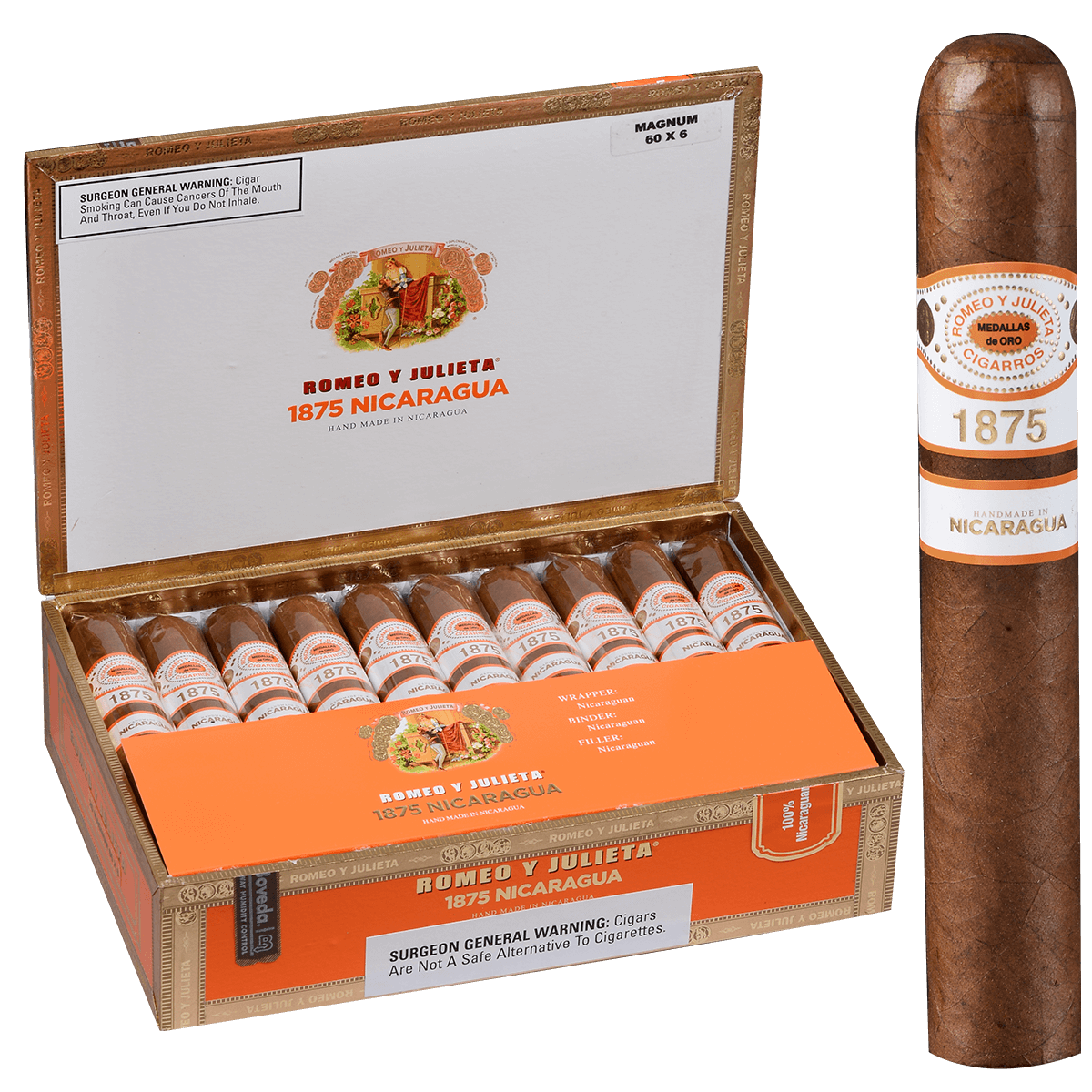 Romeo Y Julieta 1875 Nicaragua Magnum 20ct