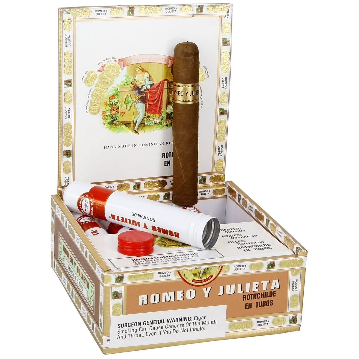 Romeo Y Julieta 1875 Rothchilde En Tubo 10ct