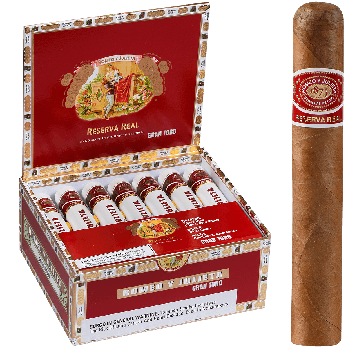 Romeo Y Julieta Reserva Real Gran Toro 20ct