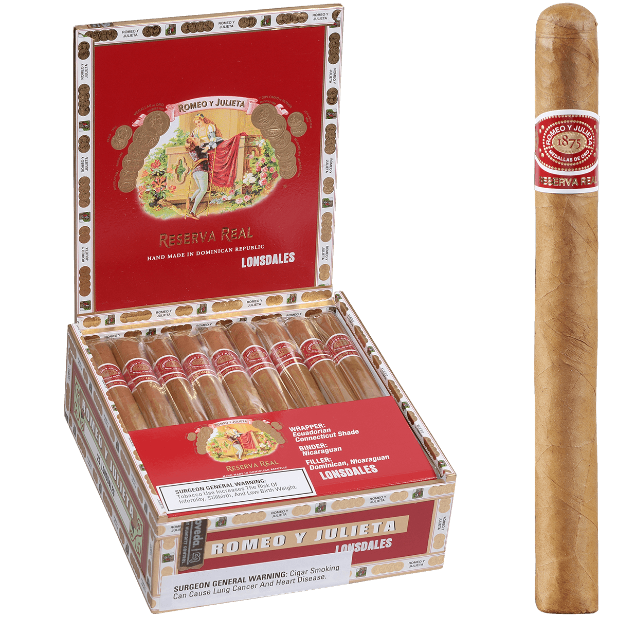 Romeo Y Julieta Reserva Real Lonsdale 25ct