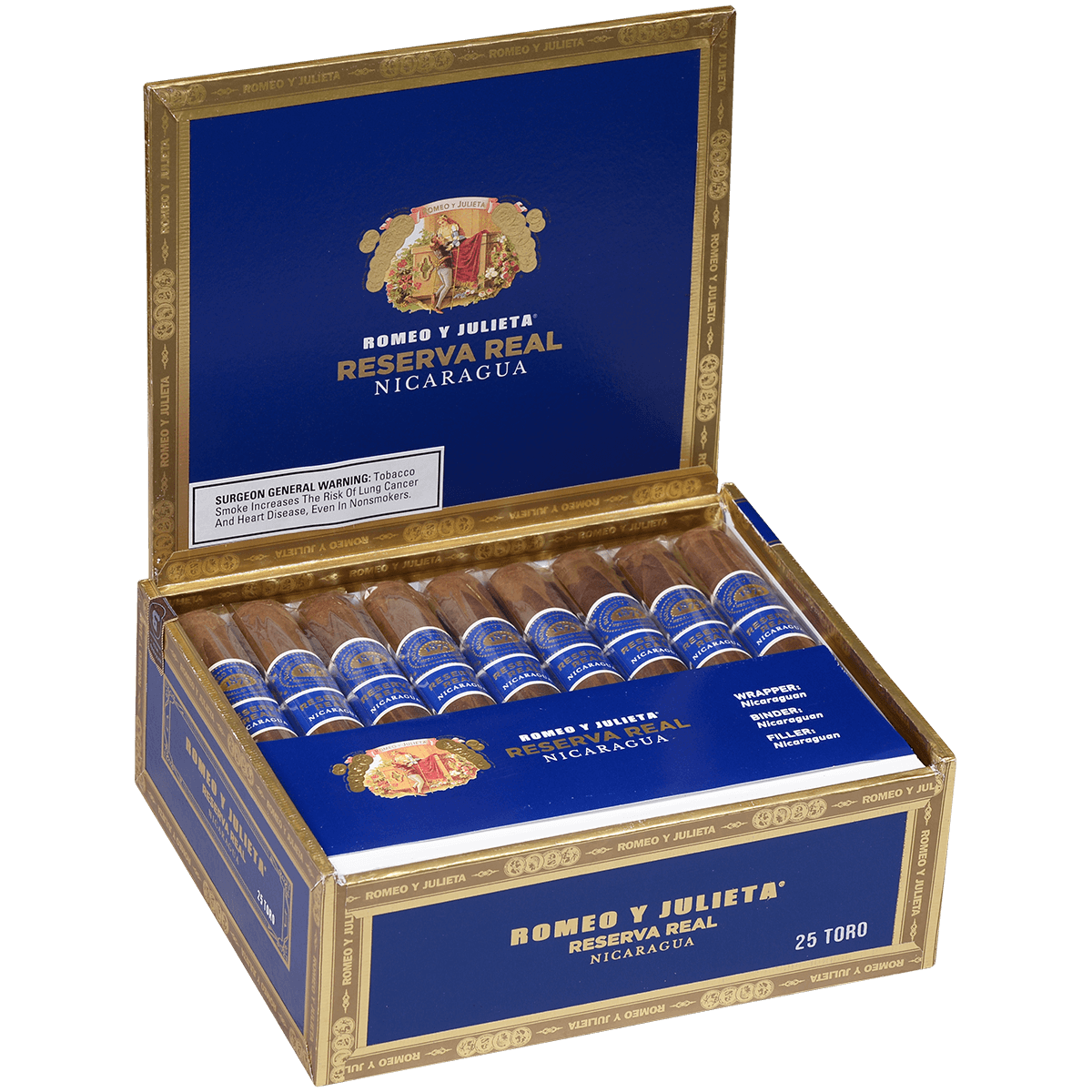 Romeo Y Julieta Reserva Real Nicaragua Toro 25ct 4