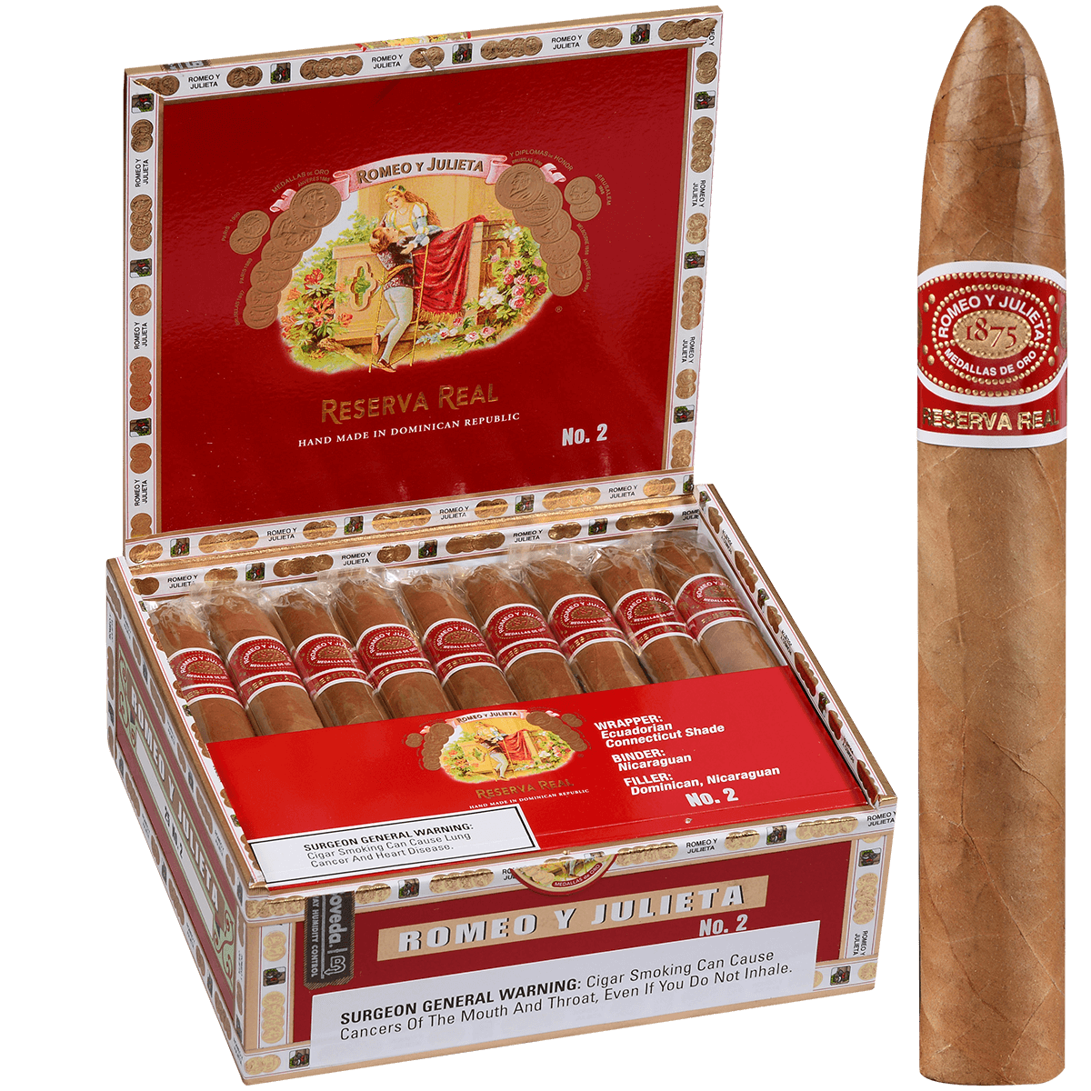 Romeo Y Julieta Reserva Real No.2 25ct