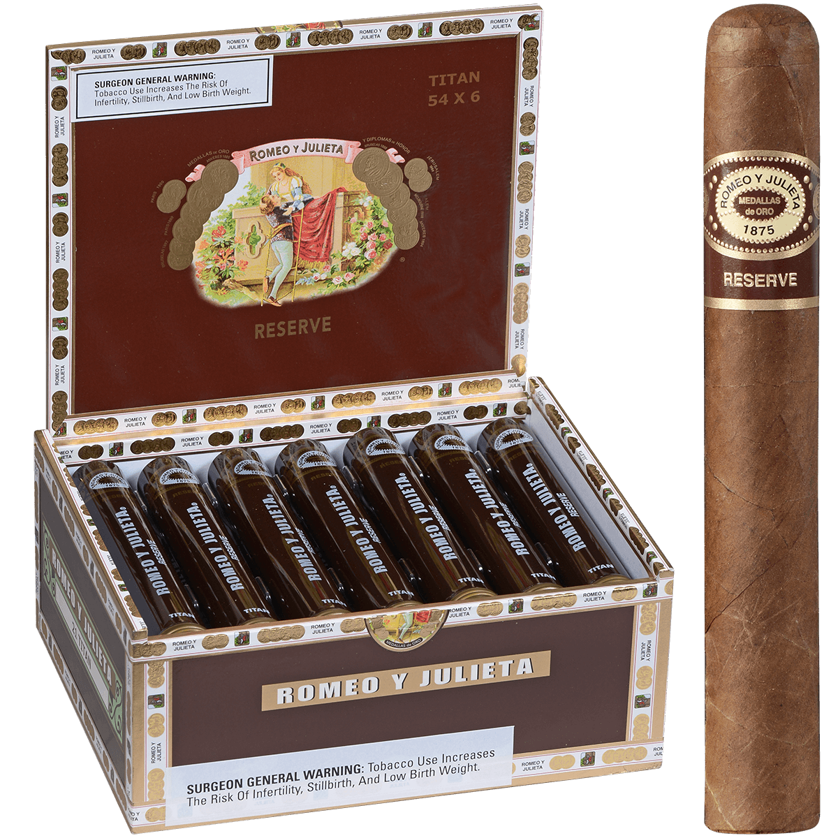 Romeo Y Julieta Reserve Titan 21ct