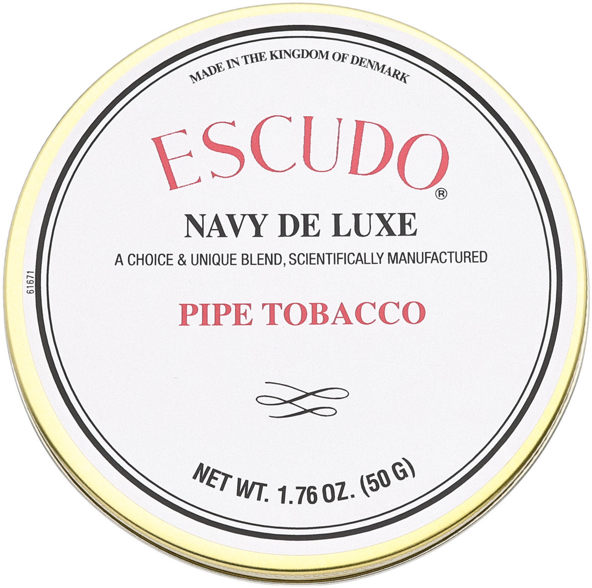 Escudo Navy De Luxe Pipe Tobacco Tin